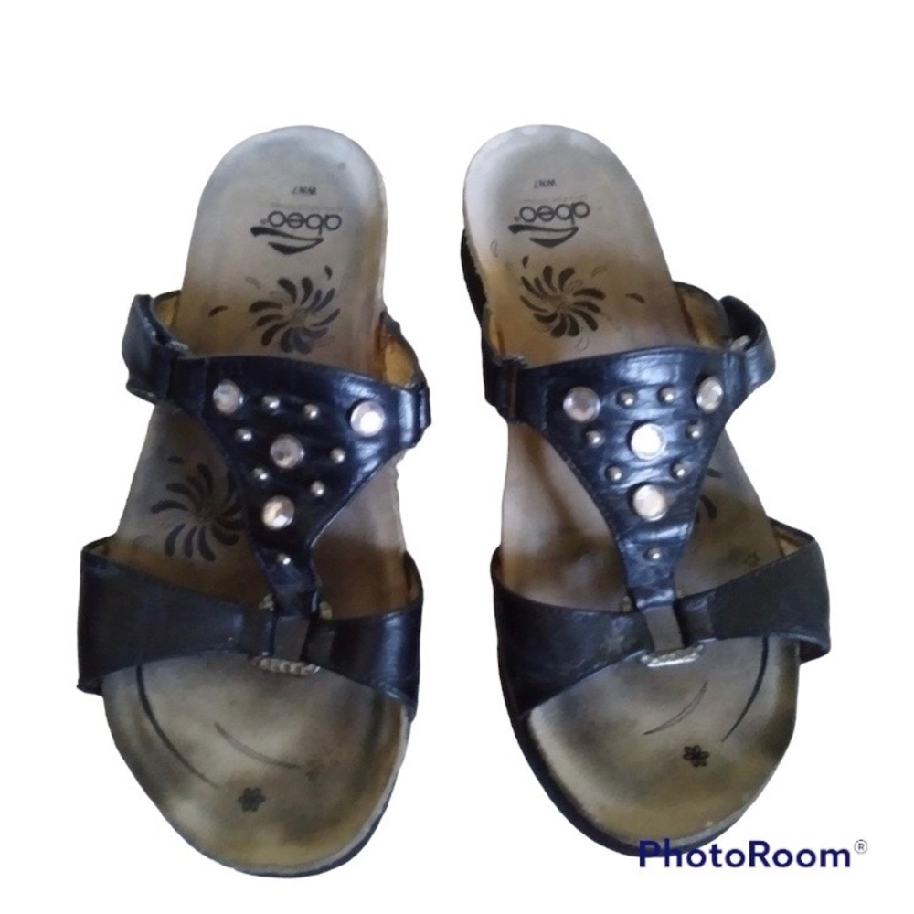 🛑LAST CHANCE🛑ABEO Black Sandals (v)